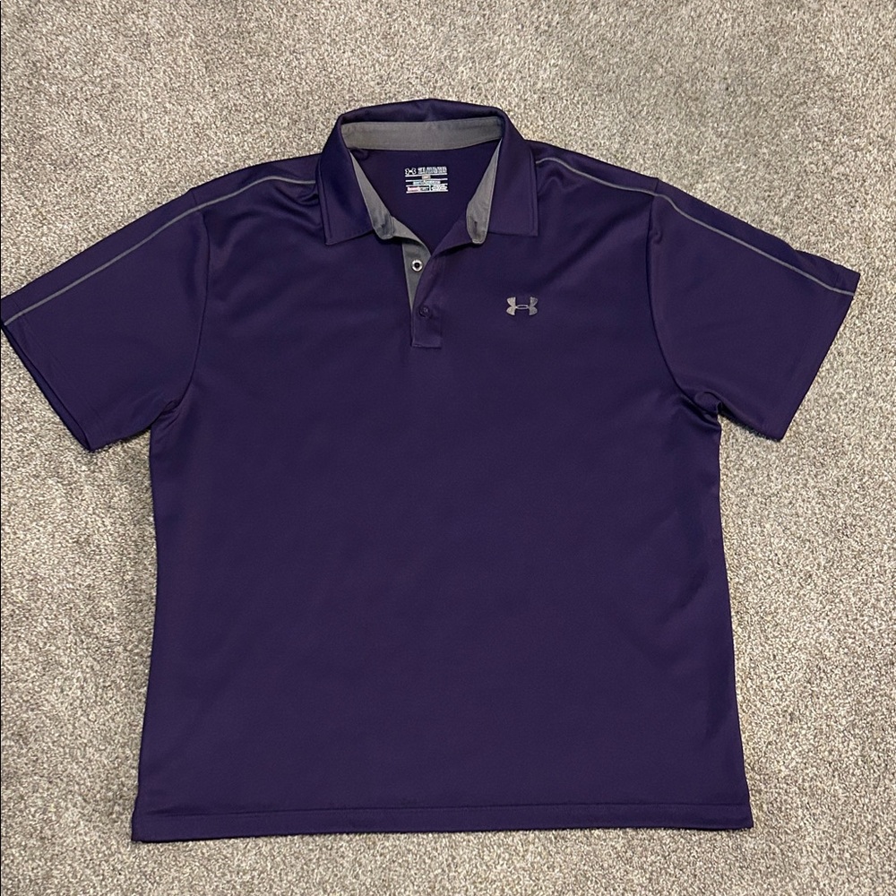 Under Armour Men's Polo Shirt in Deep Purple